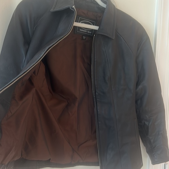 Vintage Tannery West SOFT Black LEATHER Biker Moto Jacket Sz S EUC - Picture 16 of 17